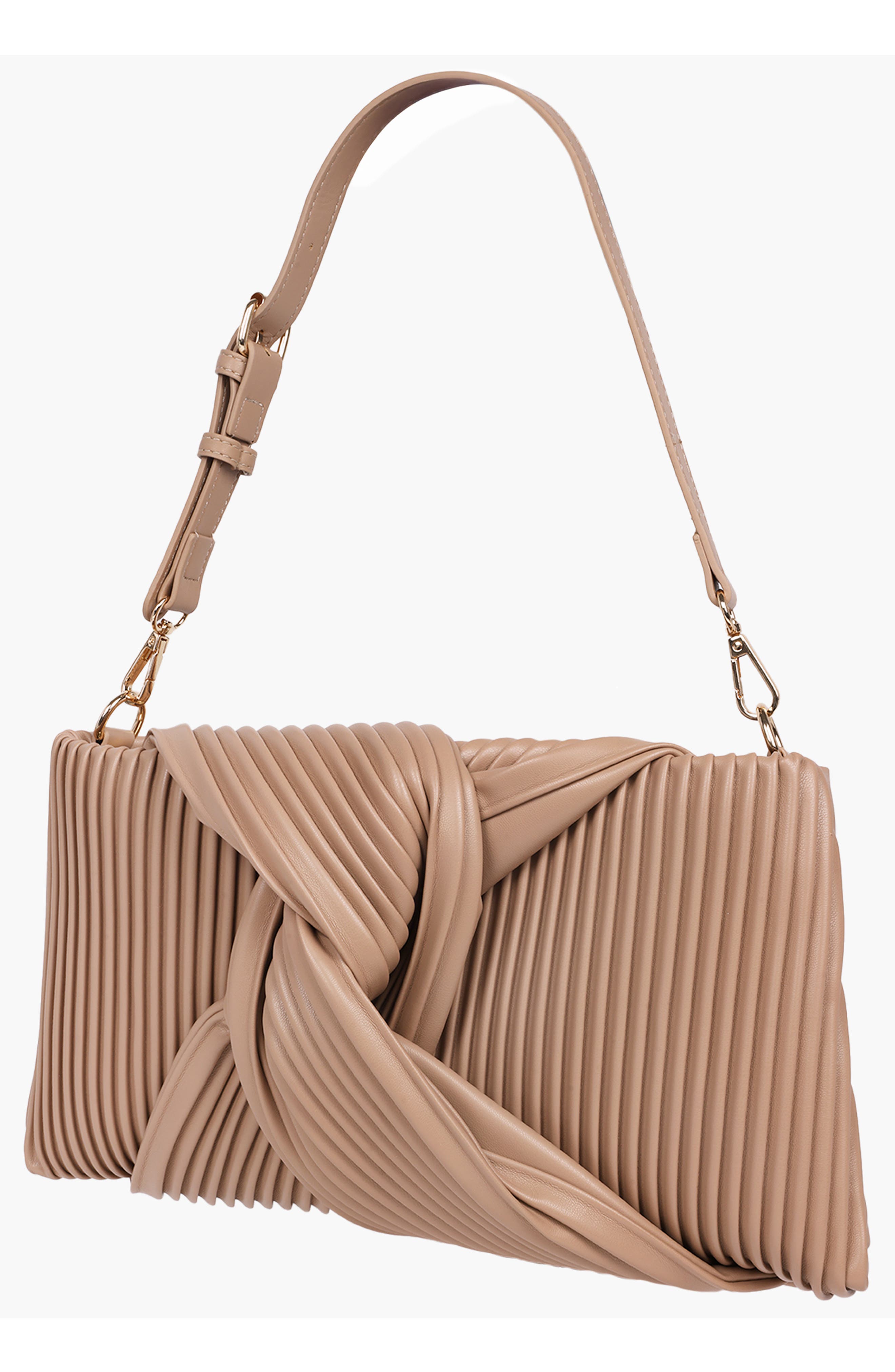 JASON WU Pleated Knot Clutch, Alternate, color, 