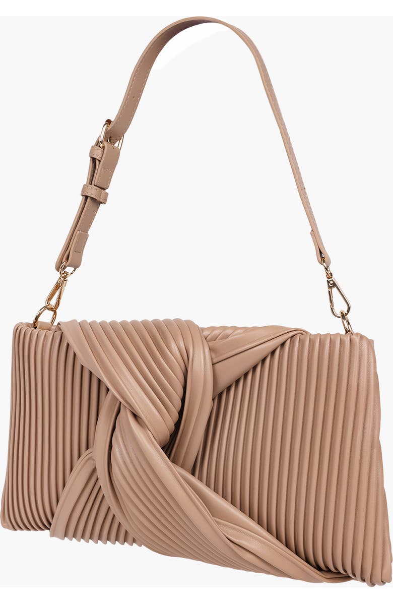 JASON WU Pleated Knot Clutch, Alternate, color,