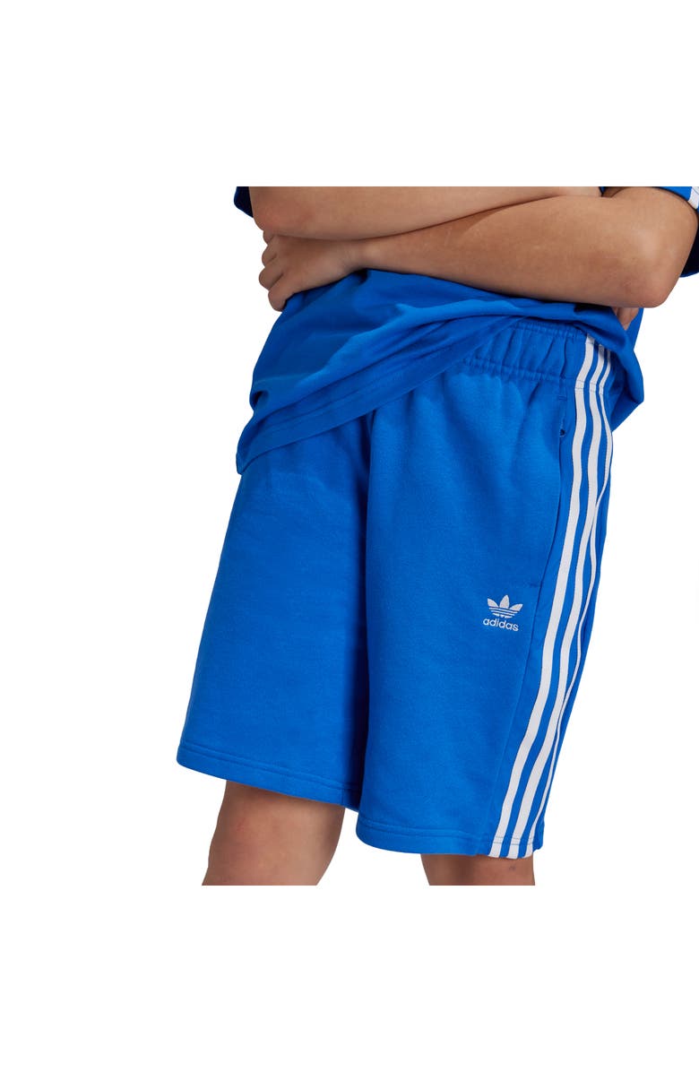 adidas Kids' 3-Stripes Cotton French Terry Shorts, Alternate, color, 