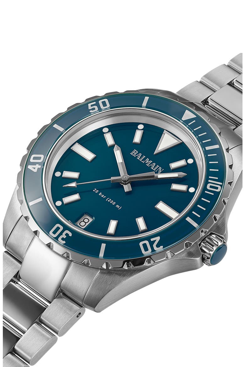 Ophrys Bracelet Watch, 42.5mm, Alternate, color, STAINLESS STEEL