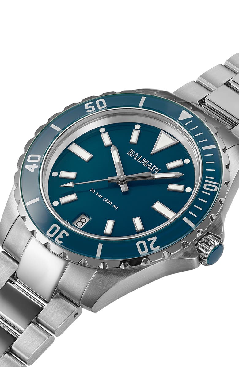 BALMAIN WATCHES Ophrys Bracelet Watch, 42.5mm, Alternate, color, Stainless Steel