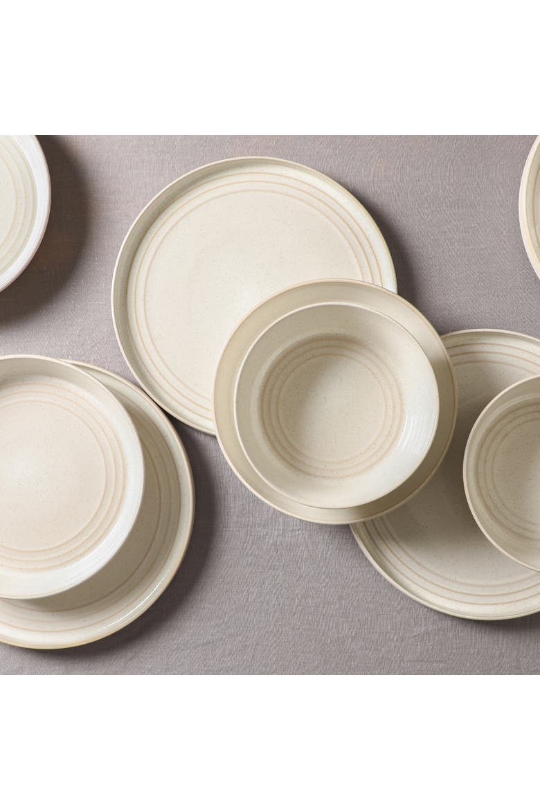 Claire Stoneware 8-Piece Dinner Plate Set, Alternate, color, White