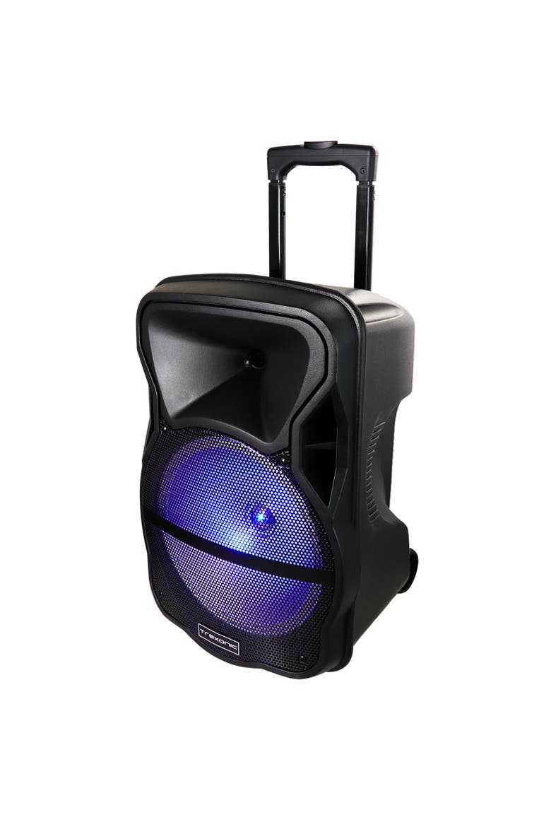 Combo 12" Bluetooth Portable Speaker and Tripod Stand, Alternate, color, Black