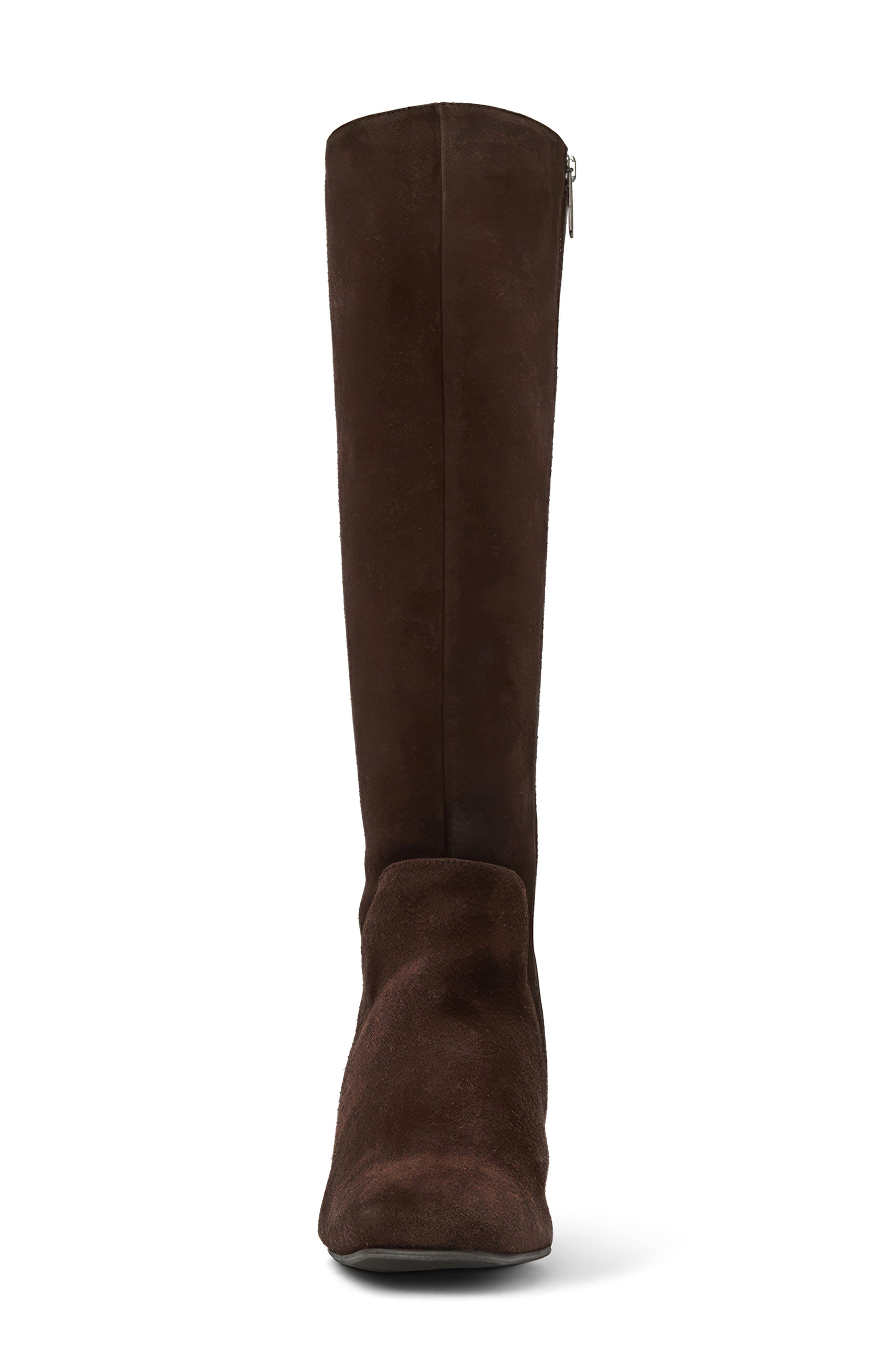 Aquatalia Serafina Weatherproof Knee High Boot, Alternate, color, Espresso Suede
