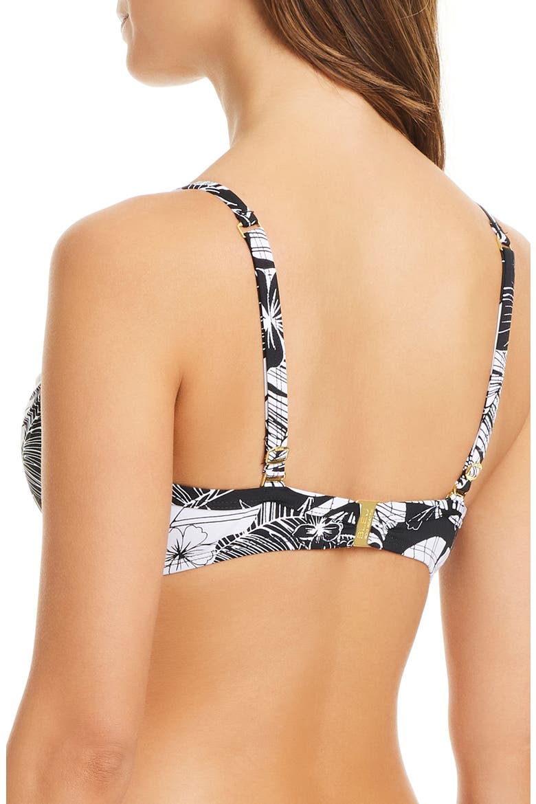Ring Underwire Bikini Top, Alternate, color, BLACK