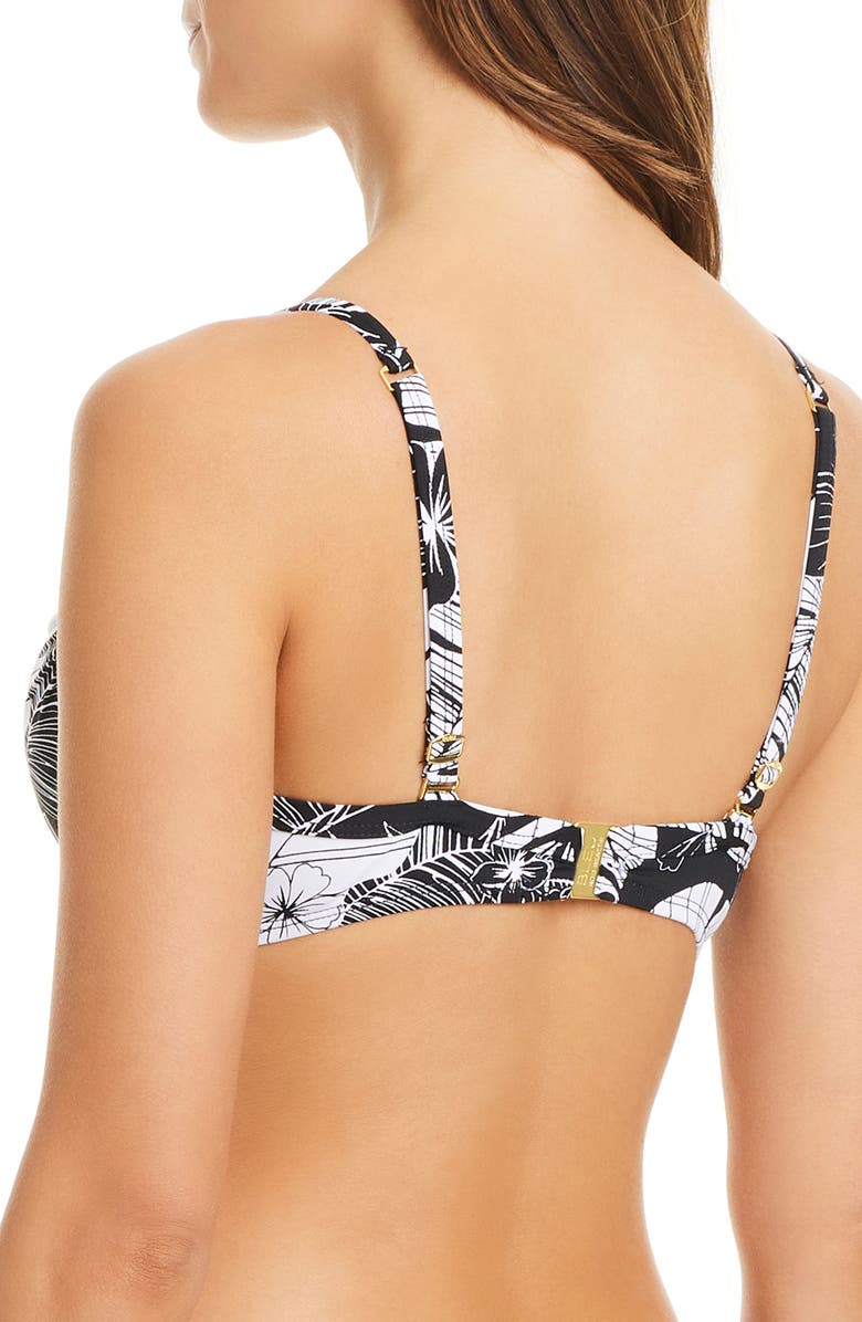 BLEU by Rod Beattie Ring Underwire Bikini Top, Alternate, color, Black