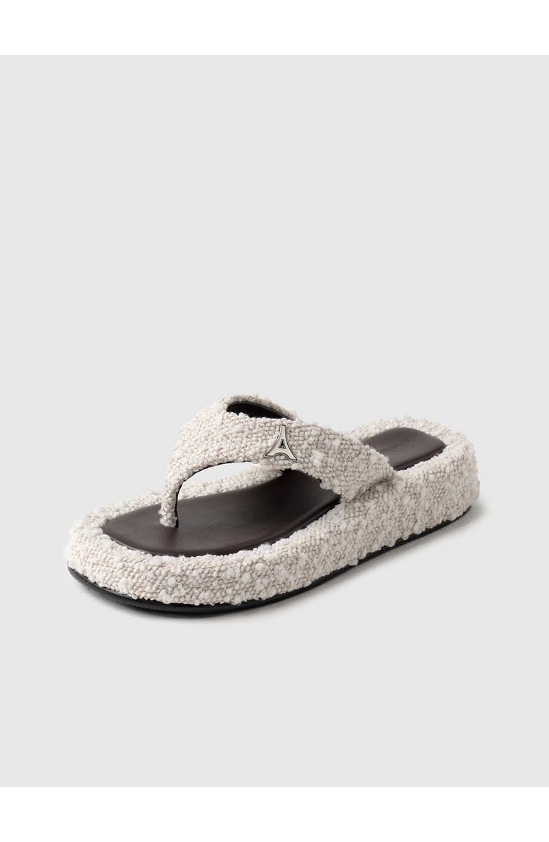 Manière De Voir Rosalie Boucle Flatform Sandals, Alternate, color, Off White/Brown