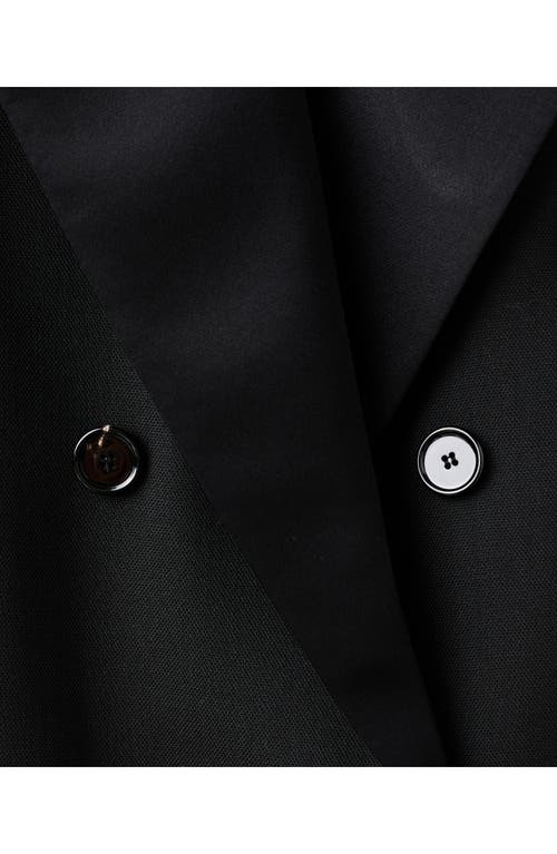 Mango X Kaia Gerber Wool Blend Blazer In Black