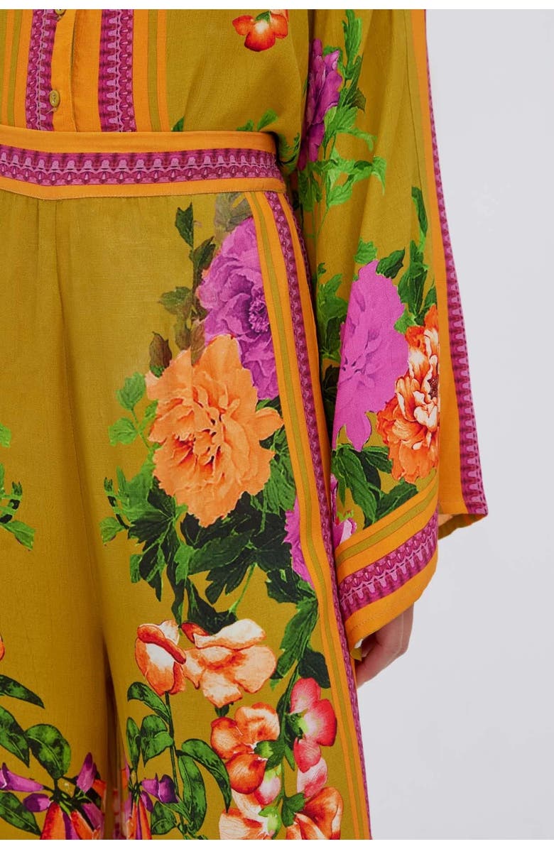 RAISHMA Alisa Green Viscose Trousers, Alternate, color, Green