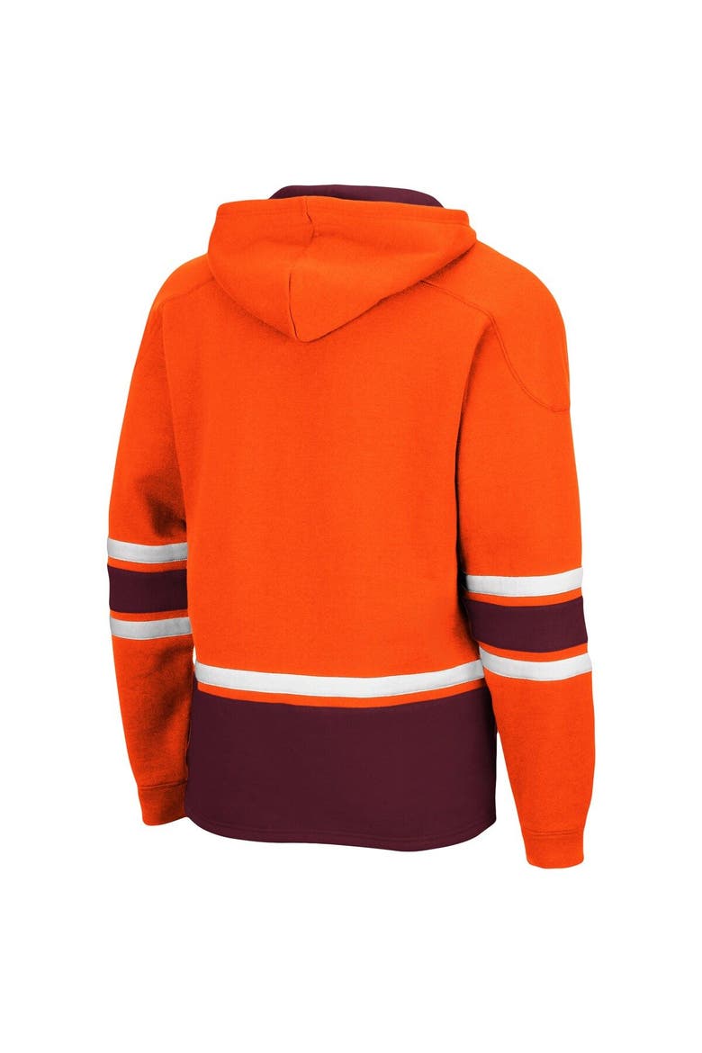 Men's Colosseum Orange Virginia Tech Hokies Lace Up 3.0 Pullover Hoodie, Alternate, color, Orange