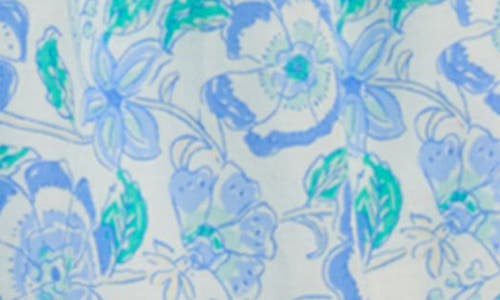 Shop Vineyard Vines Floral Smocked Waist Tiered Skirt In F Print Marsh/sb