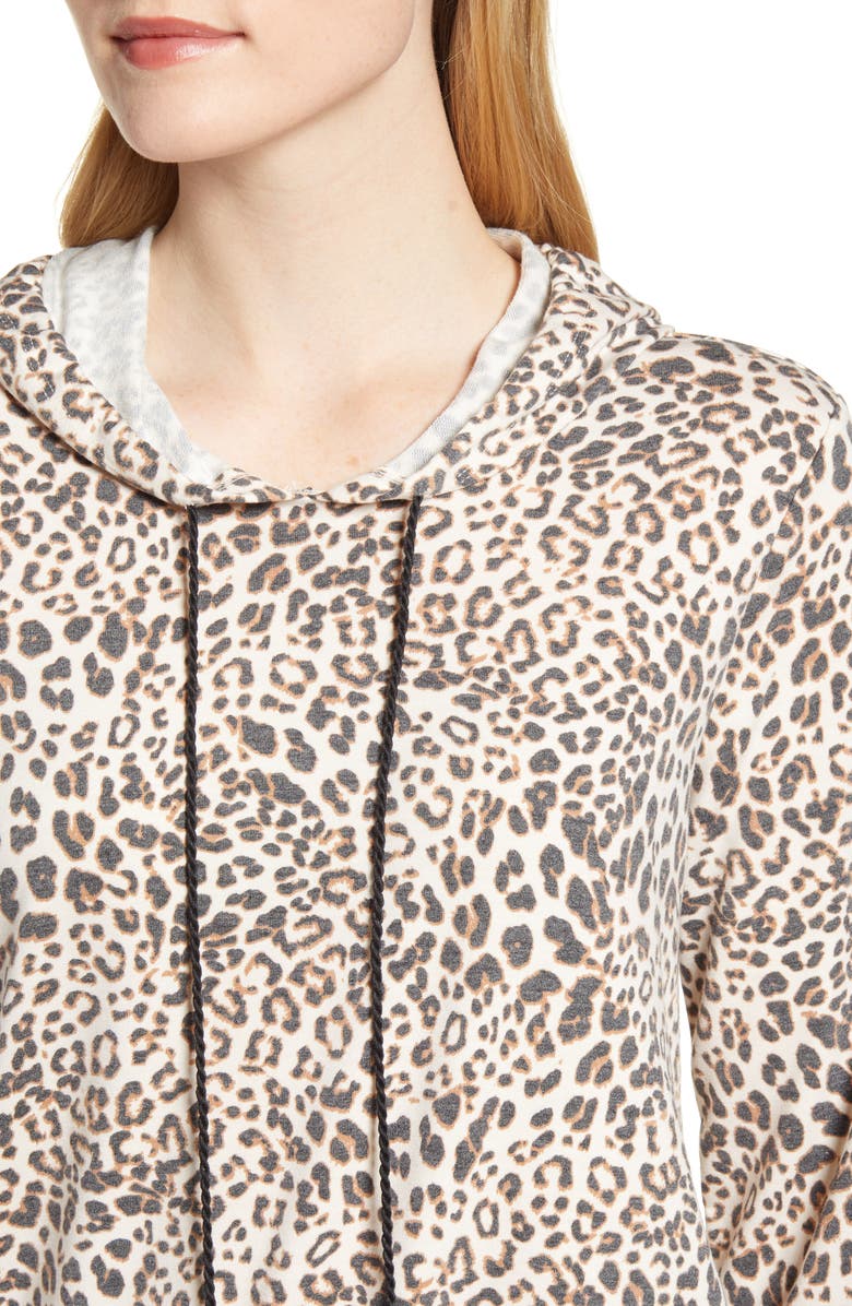 Bobeau Tassel Tie Pullover Hoodie, Alternate, color, 