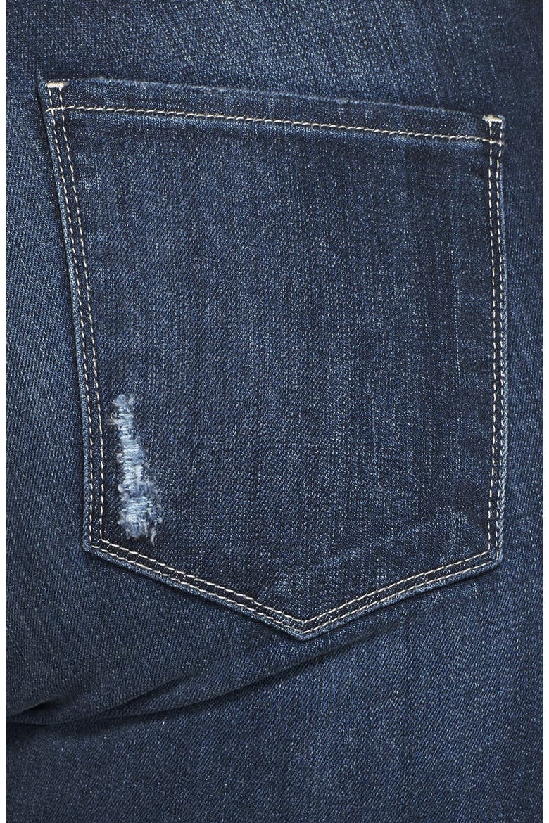'Reese' Released Hem Distressed Stretch Ankle Jeans, Alternate, color, HARD