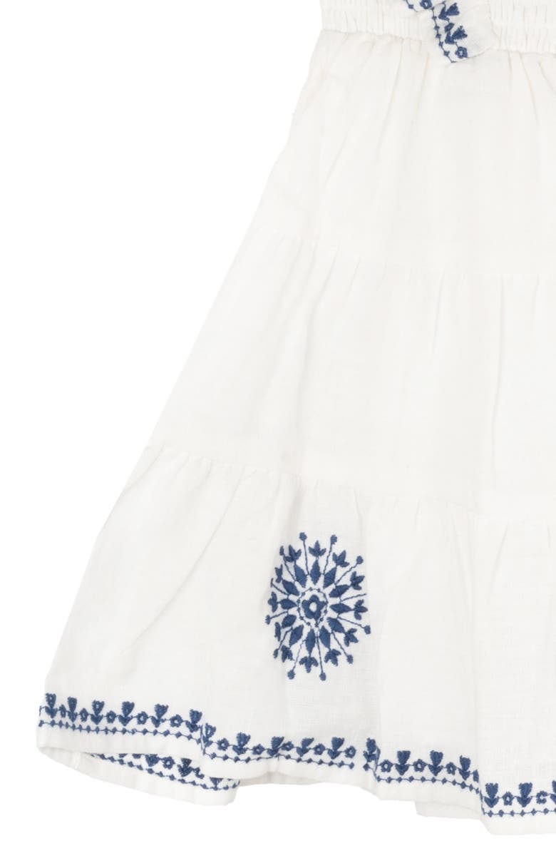 Rare Editions Embroidered Ruffle Sleeve Dress & Bloomers Set, Alternate, color,