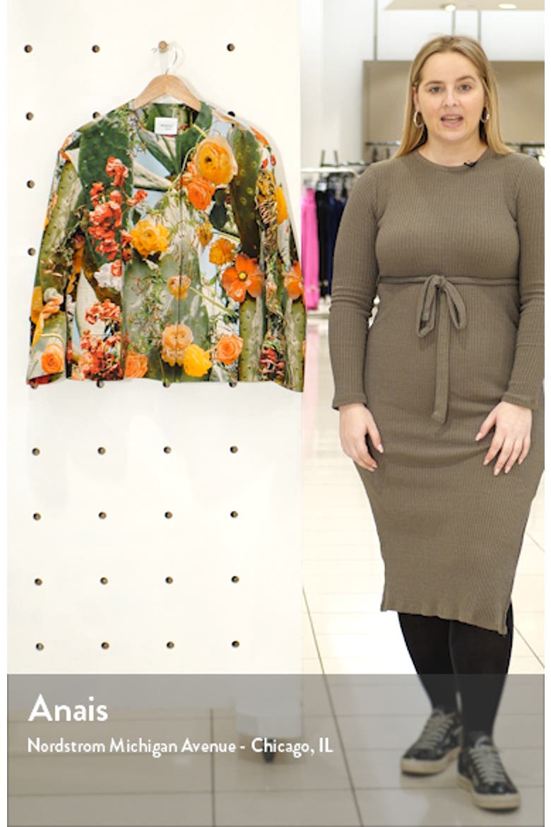 Cactus Blossom Print Jacket video