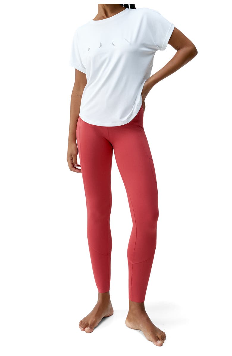 Born Living Yoga Azami Performance Sport T-Shirt, Alternate, color, White