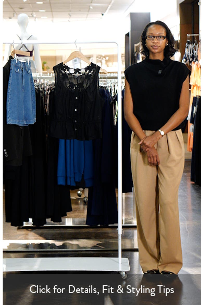 Leilani Peplum Cotton Button-Up Top video