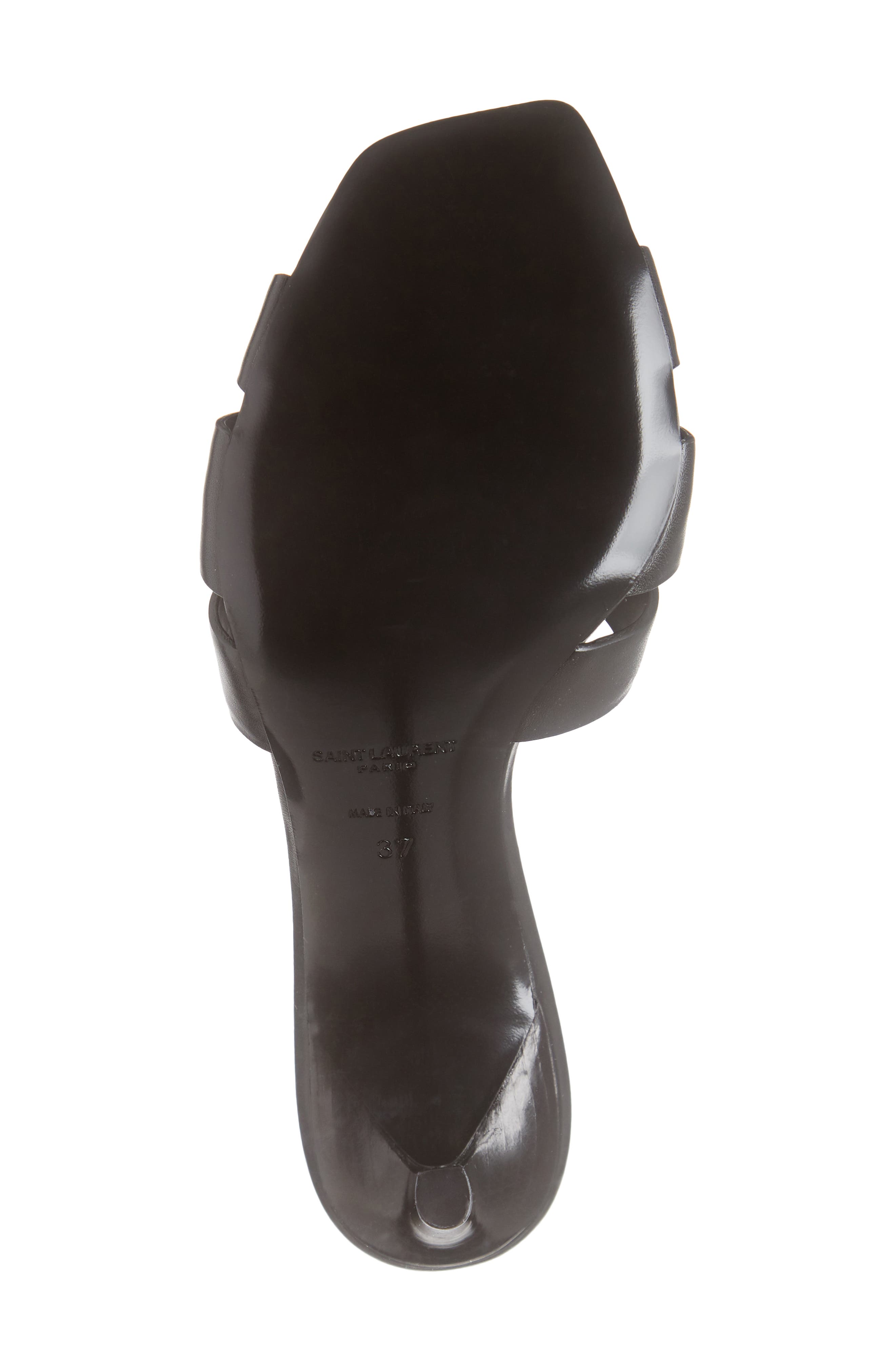 Saint Laurent Glory Tribute Slip-On Sandal, Alternate, color, 