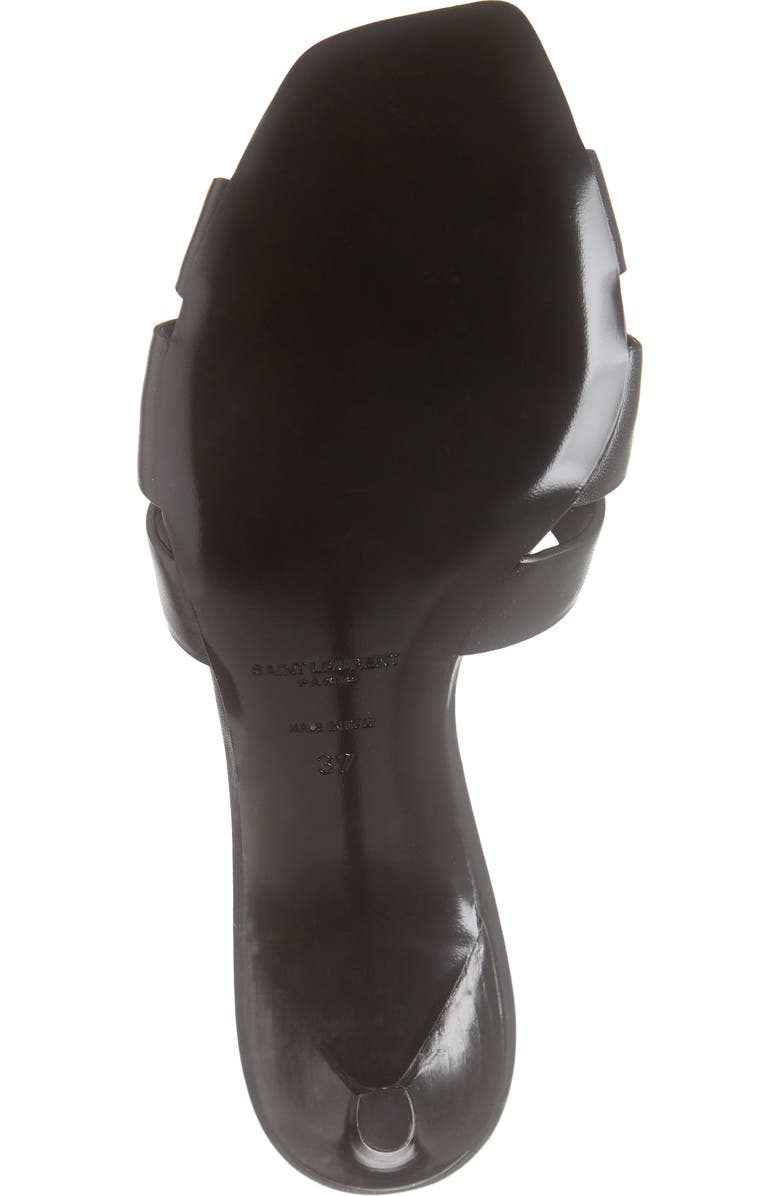 Saint Laurent Glory Tribute Slip-On Sandal, Alternate, color,