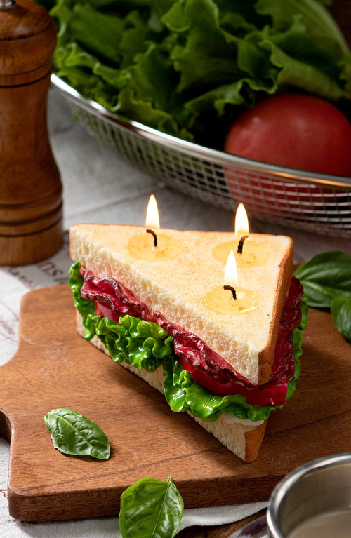 Southlake Gifts Bacon Lettuce Tomato Sandwich Candle In Multi