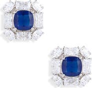 Nadri Rockstars Halo Stud Earrings