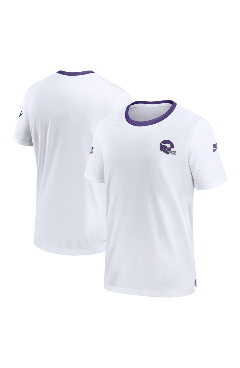 Nike Men's Nike White Minnesota Vikings Classic Coach Performance T-Shirt, Main, color, 