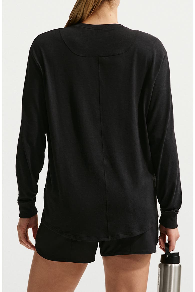 One Relaxed Dri-FIT Top, Alternate, color, 011 BLACK/WHITE