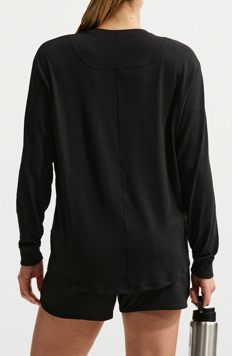 Nike One Relaxed Dri-FIT Top, Alternate, color, Black/White