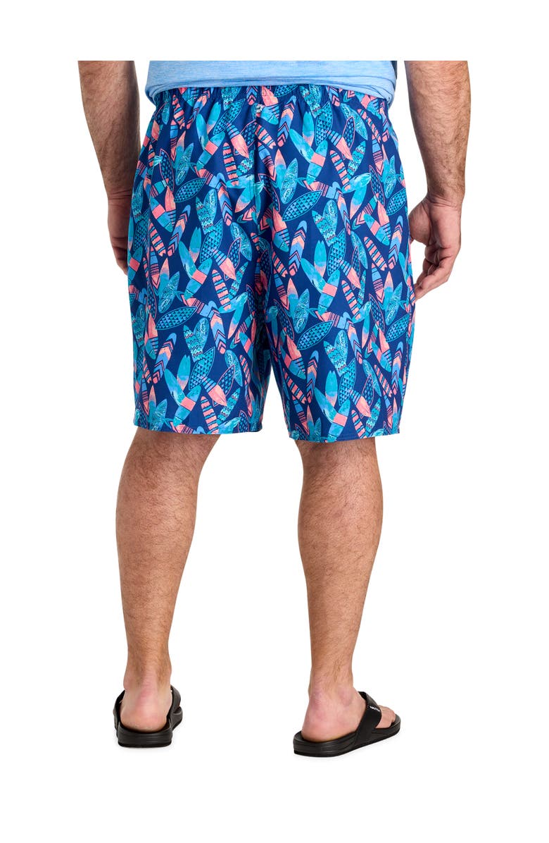 Harbor Bay by DXL Big & Tall Gone Surfin Swim Trunks, Alternate, color, Blue Multi