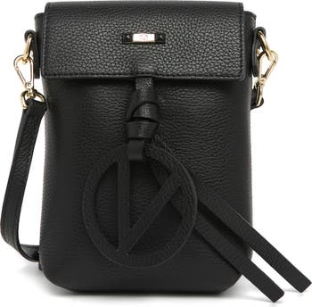 Valentino by Mario Valentino
 Salma Logo Leather Crossbody Bag