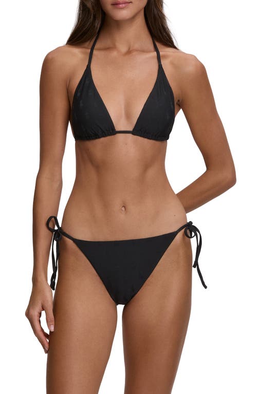Polo Ralph Lauren Ricky Slider Triangle Bikini Top In Black