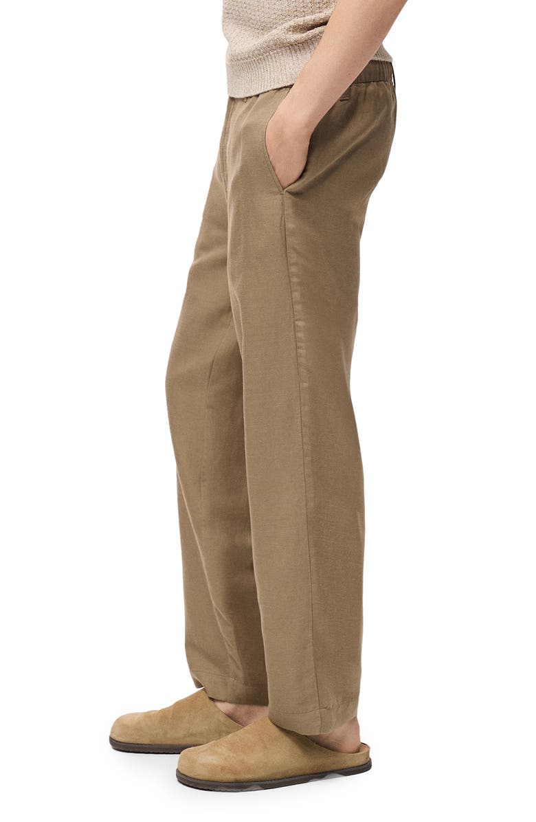 MANGO Lyocell & Linen Pants, Alternate, color, 