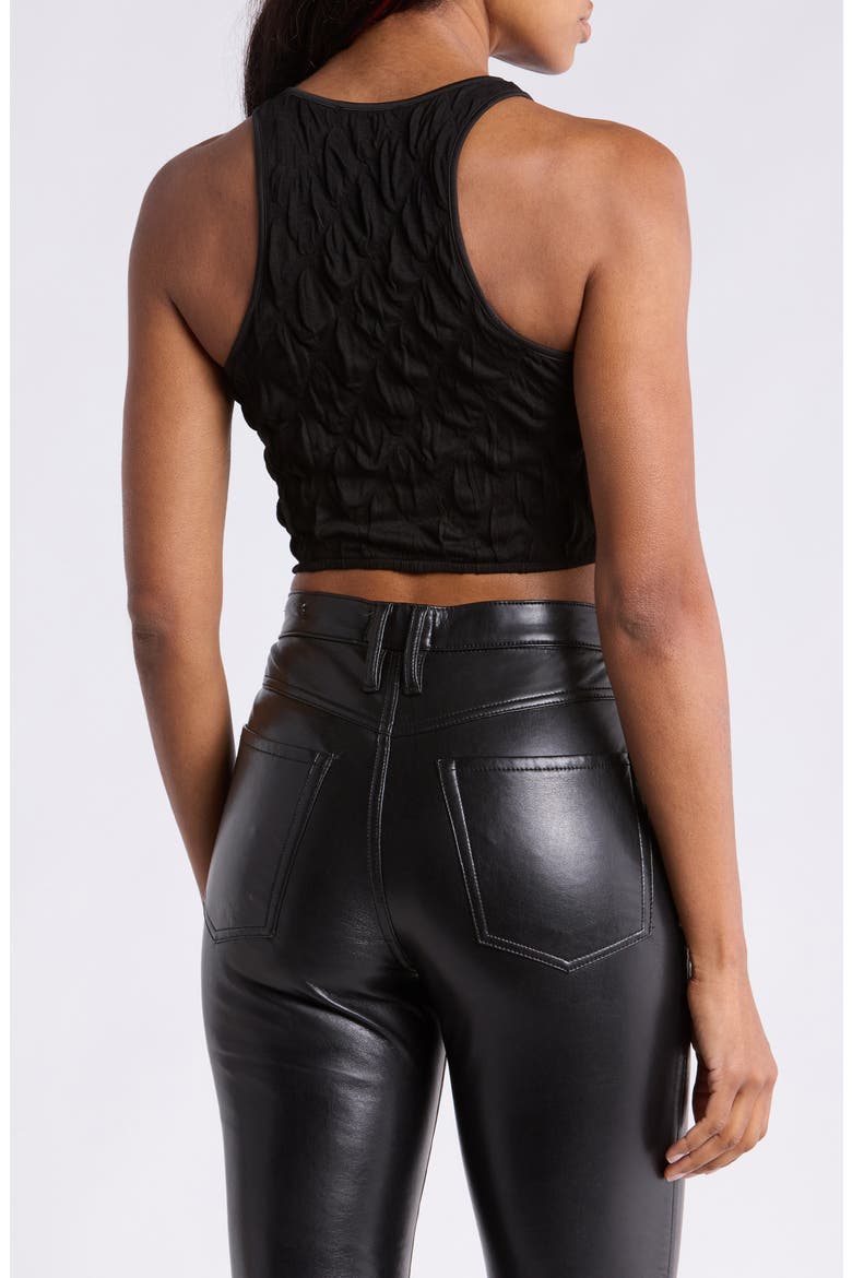 Runia Crop Tank top, Alternate, color, BLACK