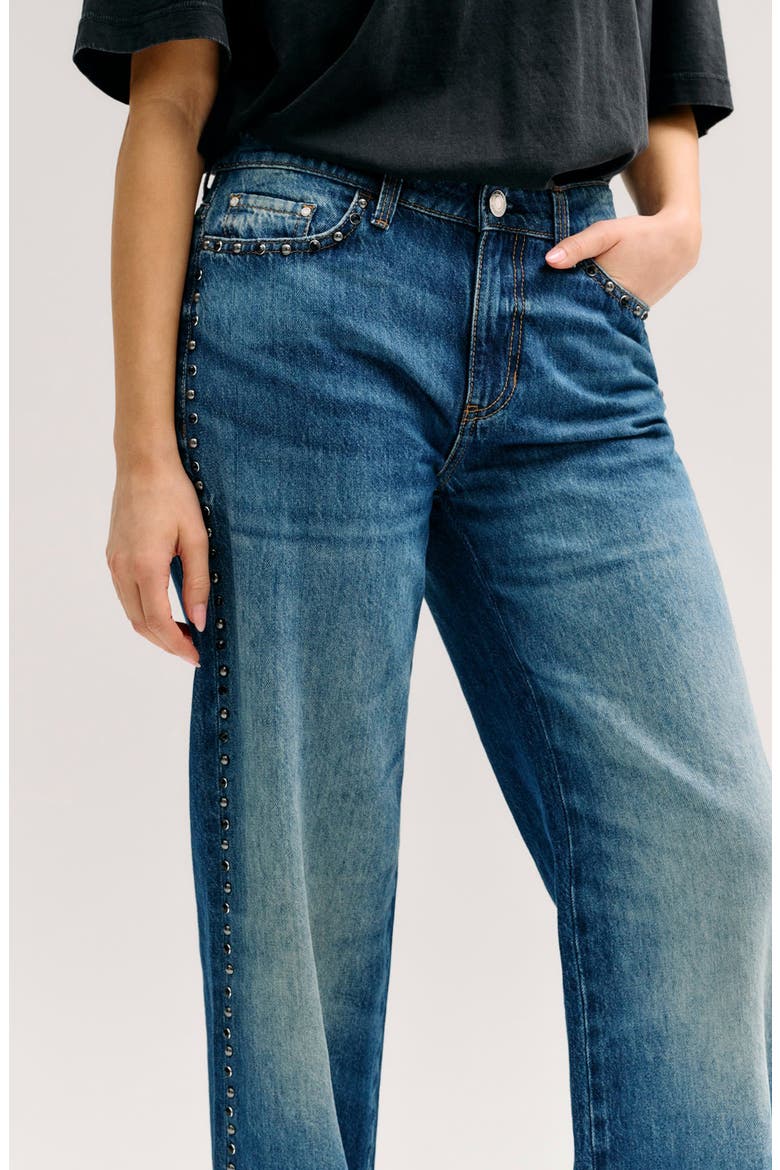 Slouchy Straight Leg Jeans, Alternate, color, BUDD-OPEN