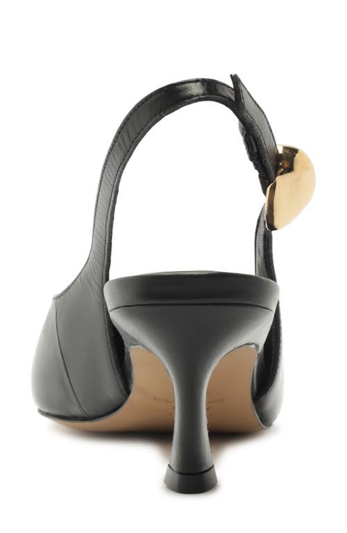 Arezzo Farrah Slingback Pointed Toe Pump In Black