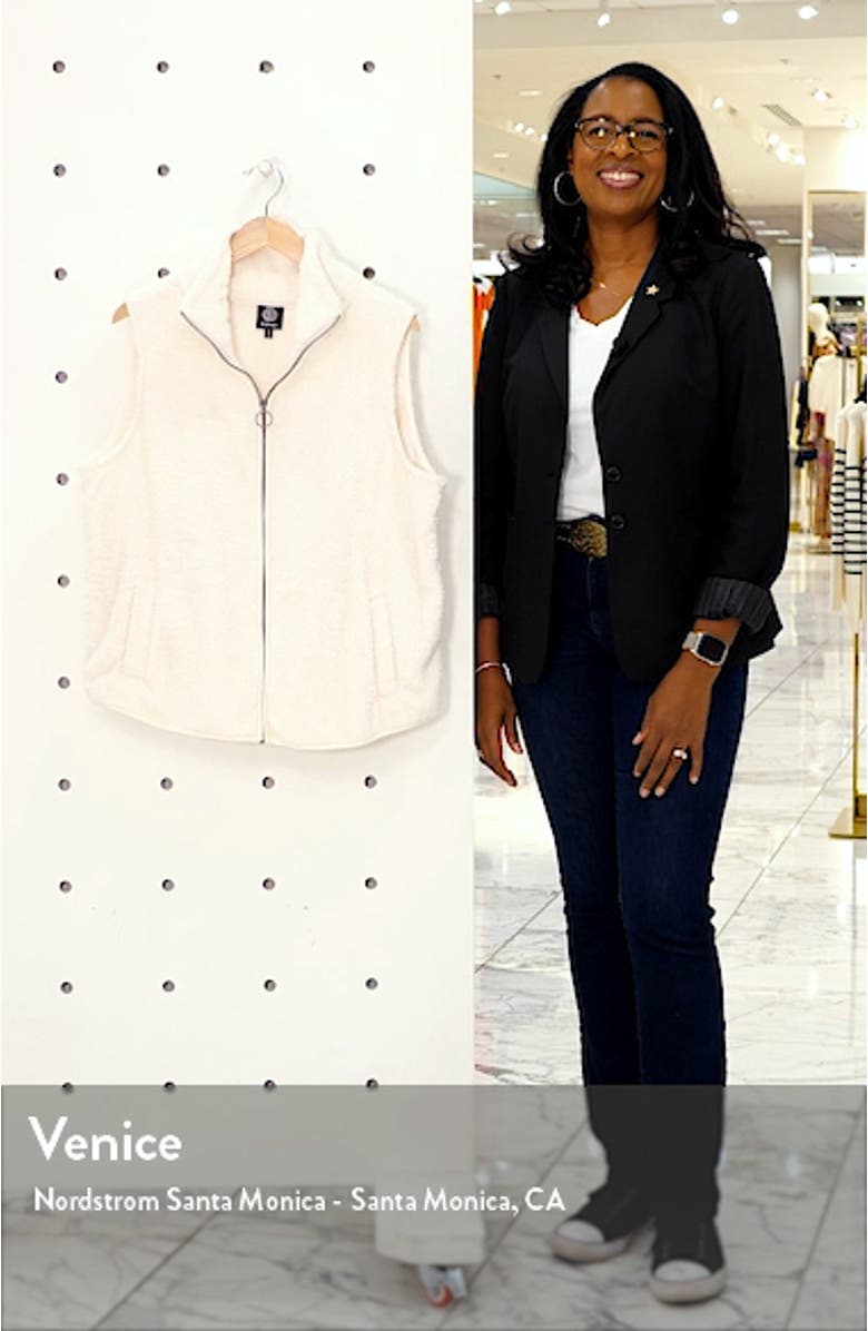 Cozy Faux Shearling Vest, sales video thumbnail