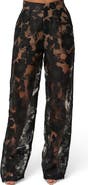 JLUXLABEL Floral Organza Pants