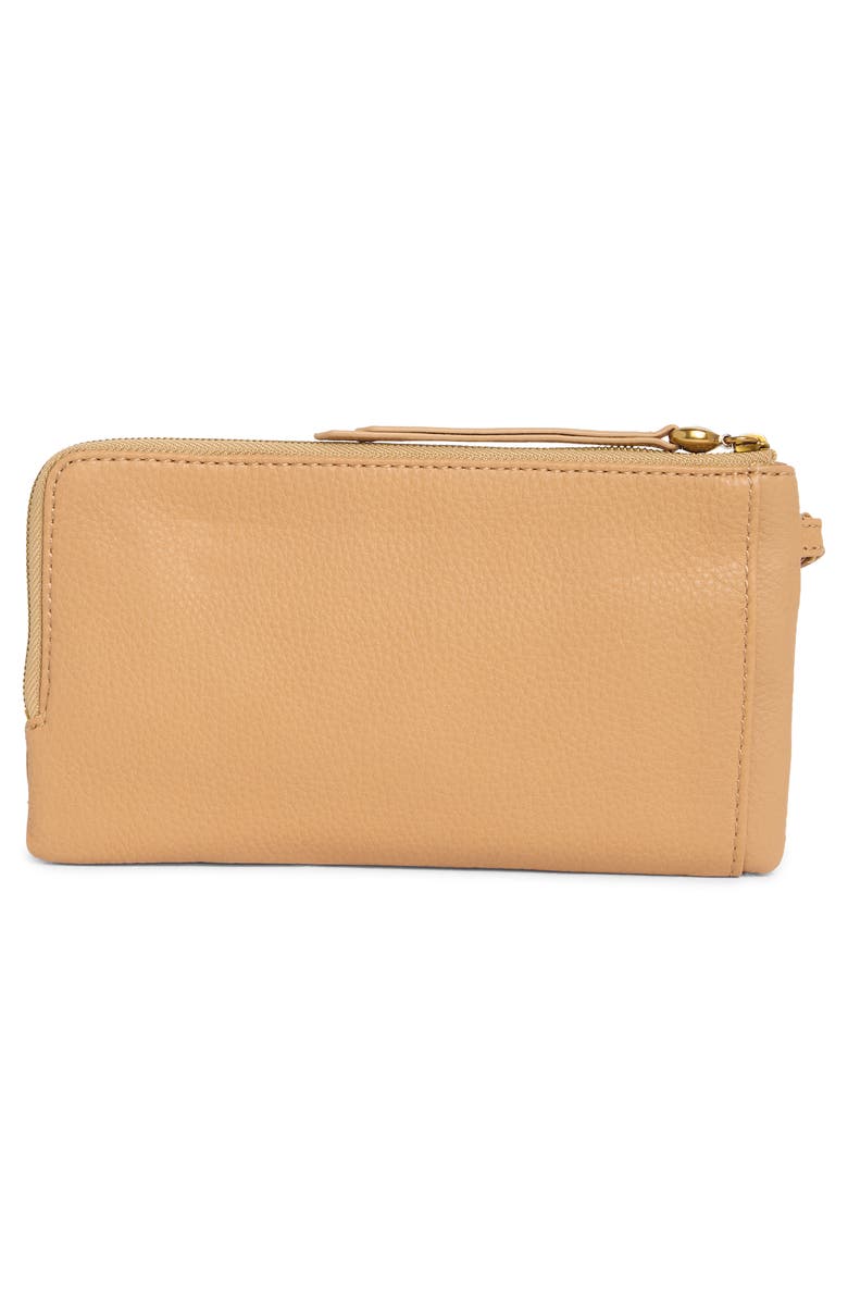HOBO Dayton Leather Wristlet, Alternate, color, Sandstorm