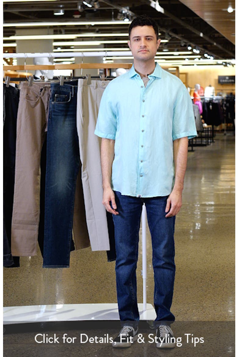 Gianna Hangin' Out Short Sleeve Linen & Lyocell Button-Up Shirt video