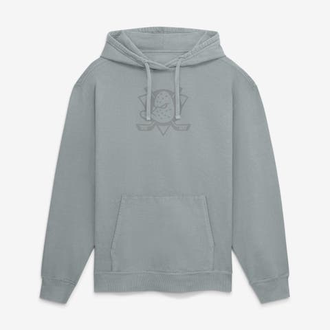 Men's Fanatics Gray Anaheim Ducks Washed Fleece Hoodie