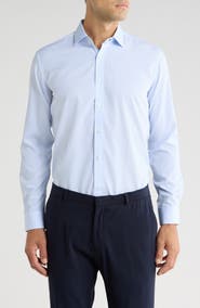 TOM BAINE Performance Stretch Winkle Free Button-Up Shirt