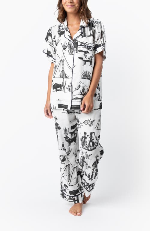 Katie Kime Marfa Toile Pants Set In White