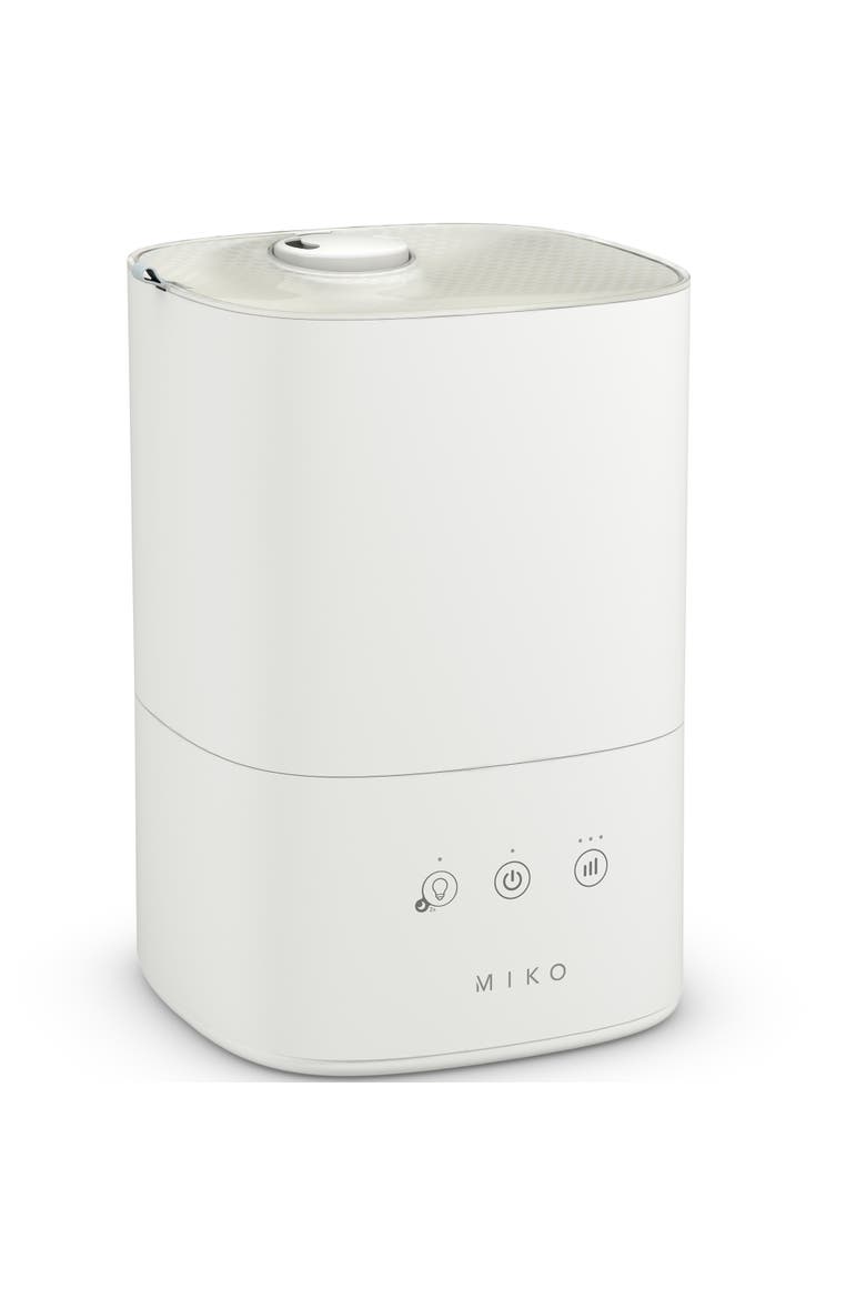 Breeze 3-Speed White Ultrasonic Cool Mist Humidifier with Top-Fill Tank and Aroma Tray, Main, color, White