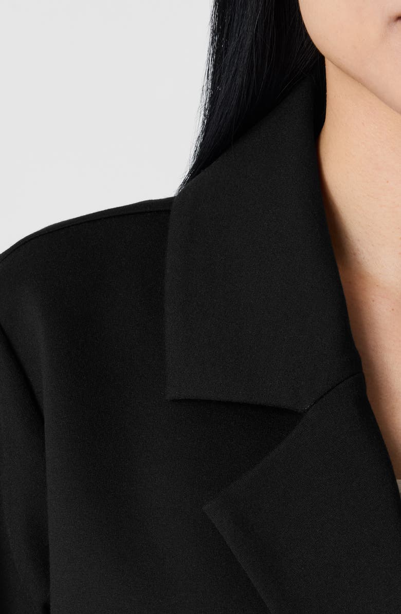 Eileen Fisher Double Breasted Notch Collar Short Blazer, Alternate, color,