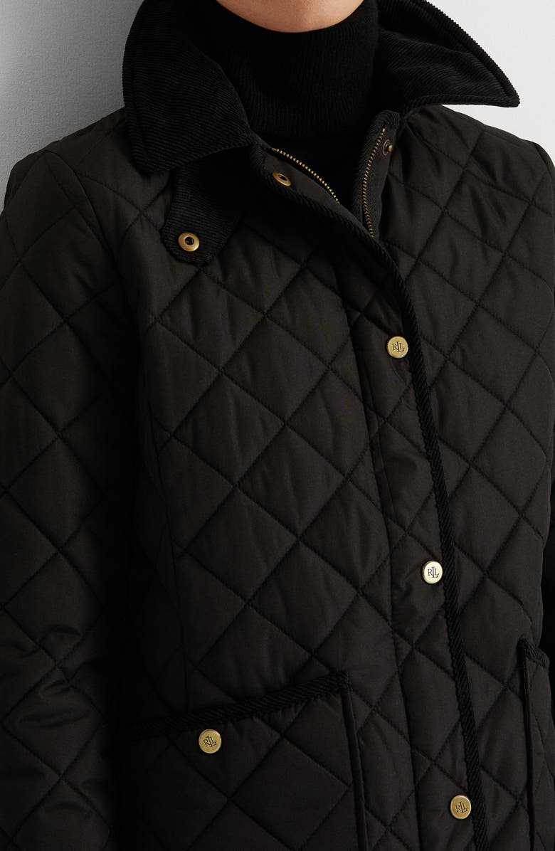 Lauren Ralph Lauren Snap Front Quilted Jacket, Alternate, color,