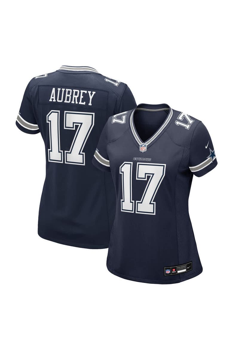 Women's Nike Brandon Aubrey Navy Dallas Cowboys Team Game Jersey, Main, color, Navy