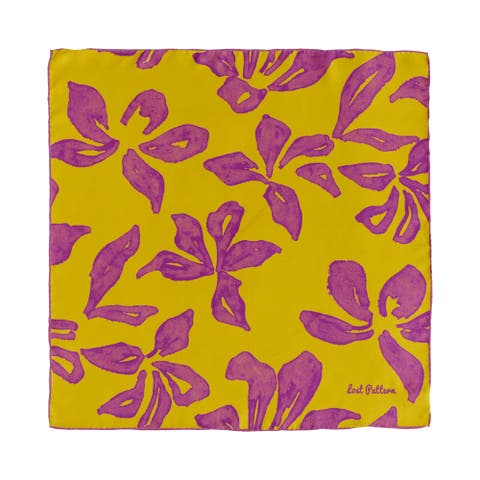 "Tropical Bliss" Silk Bandana Scarf