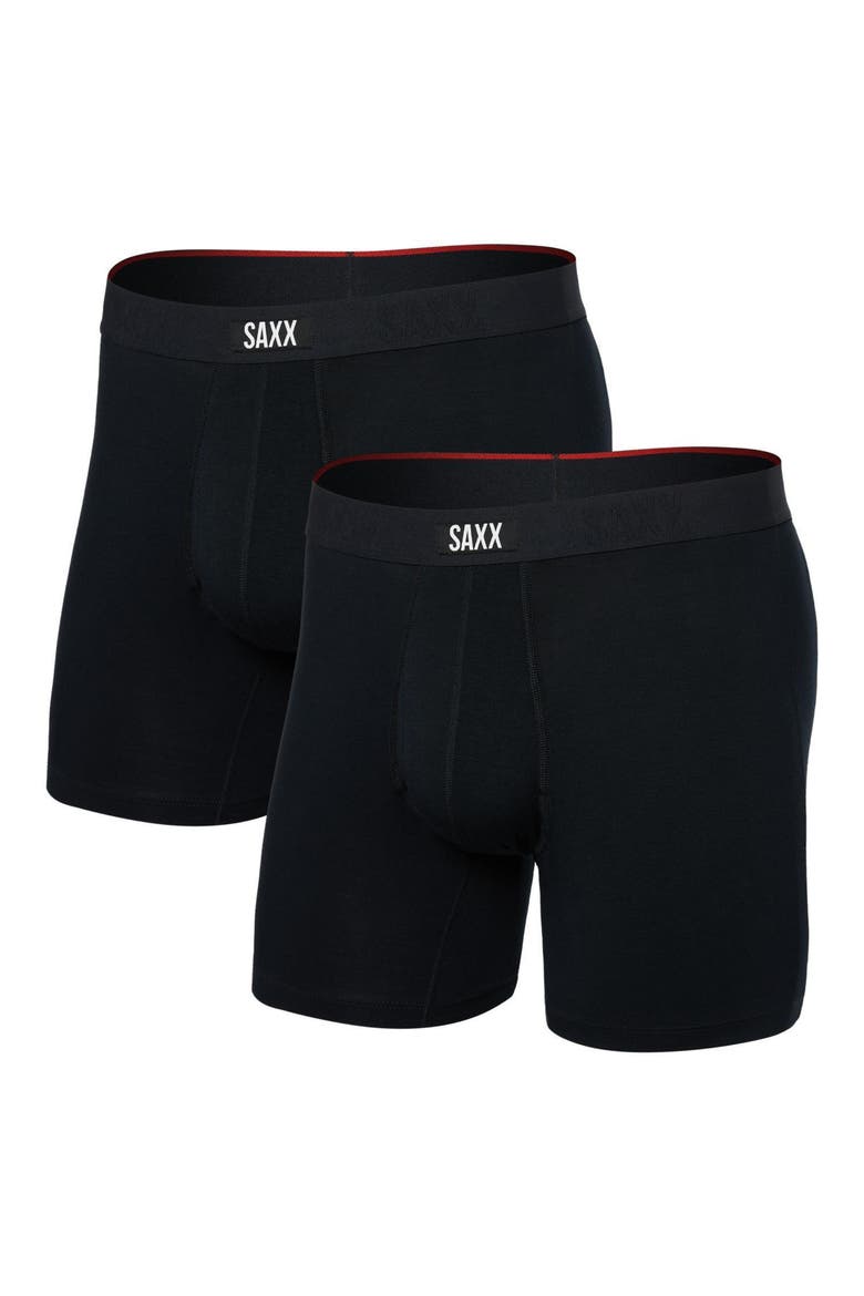 Vibe Xtra Assorted 2-Pack Boxer Briefs, Main, color, BLACK