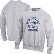 Champion Men's Champion Heather Gray New England Patriots Reverse Weave Fleece Pullover Sweatshirt