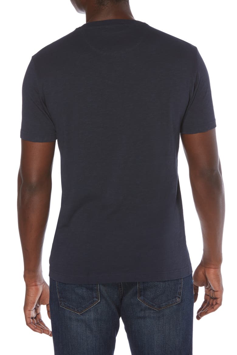 Slub Stripe Pocket T-Shirt, Alternate, color, DARK SAPPHIRE